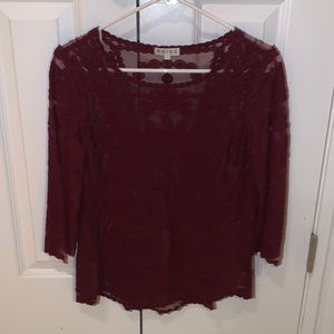 Reiss lace cutout top